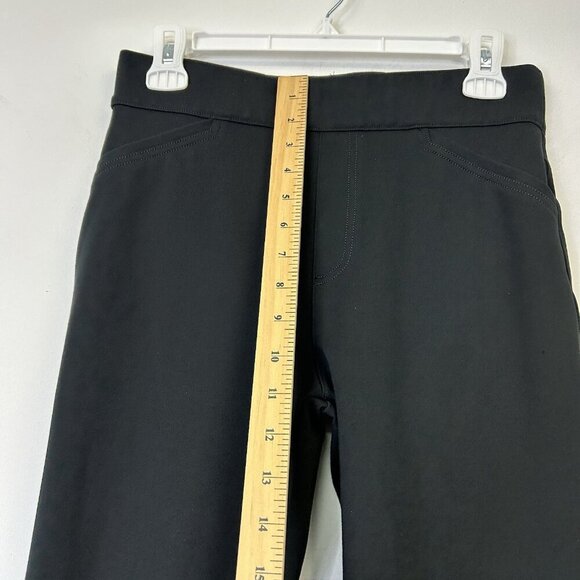 Spanx Pull On Perfect Pants Womens Size Medium Black Crop Back Seam - Picture 7 of 10